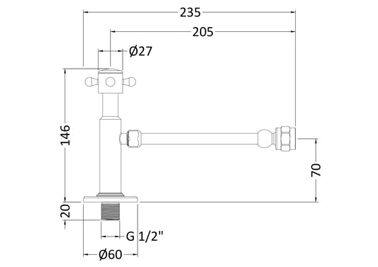 Wastes & Extras Cistern Cut-Off Valve