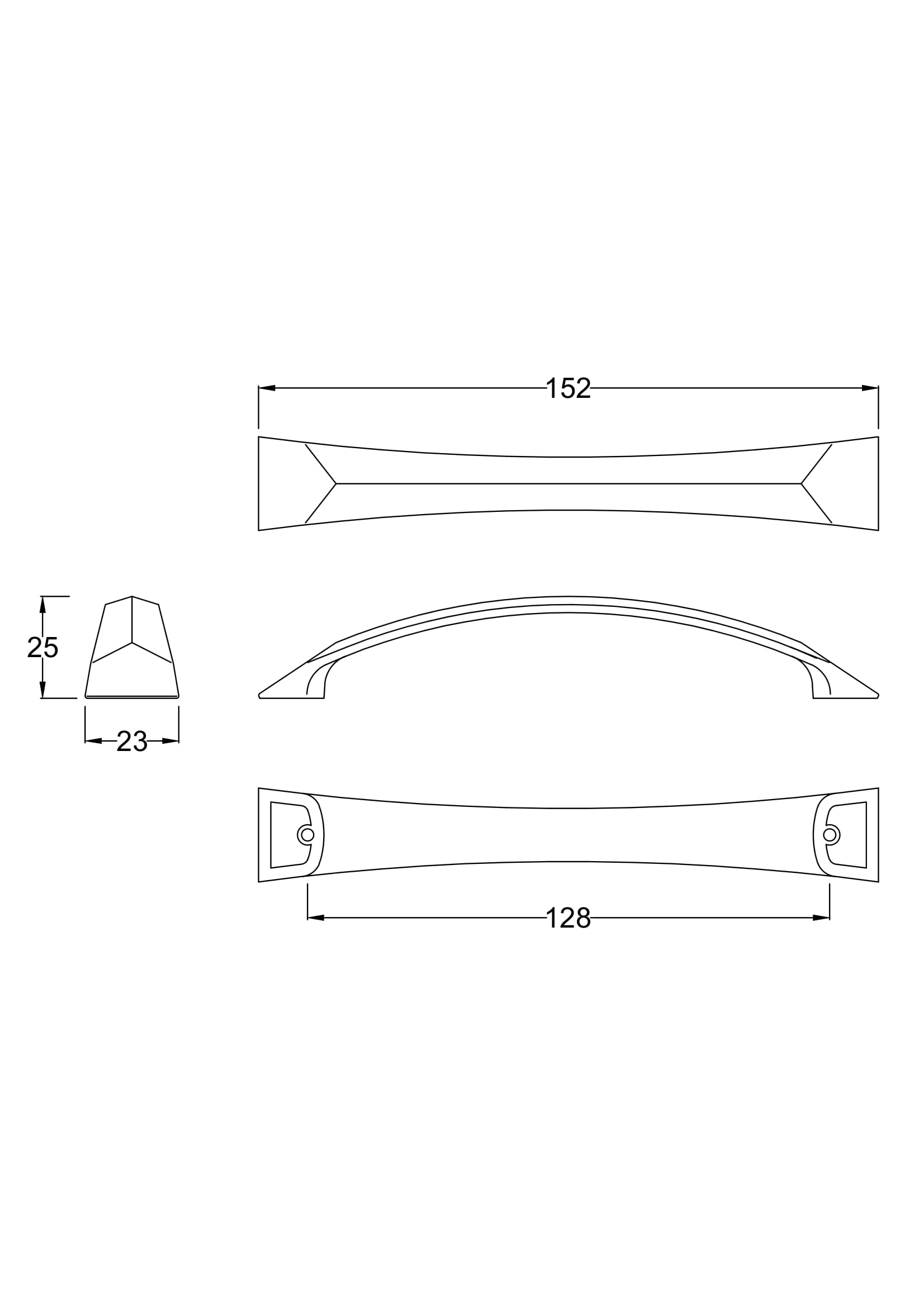 Bow Handle 128mm