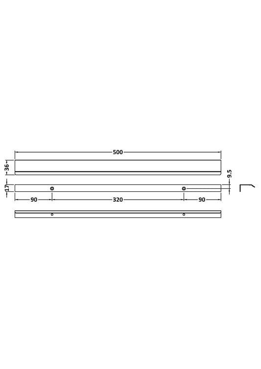 Finger Pull Handle 500mm