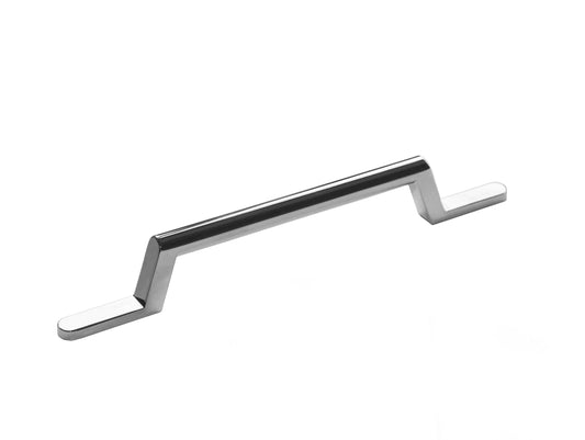 Handles Round Strap Chrome Handle 128mm Centres