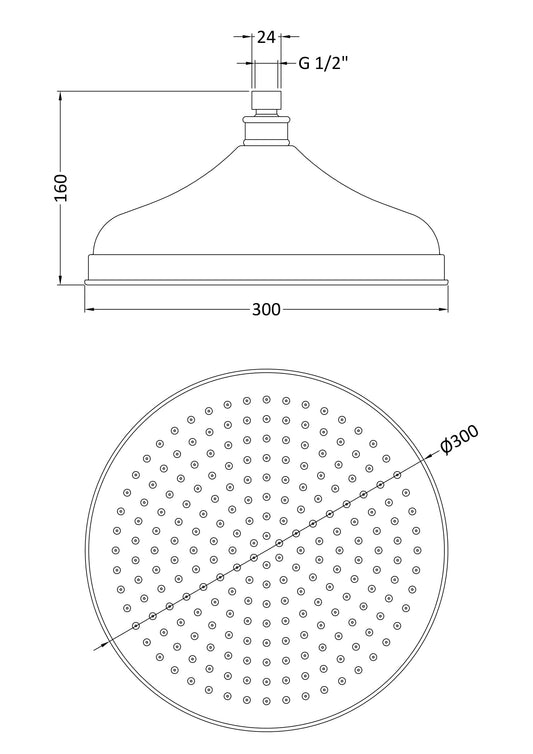 Shower Heads Fixed Head