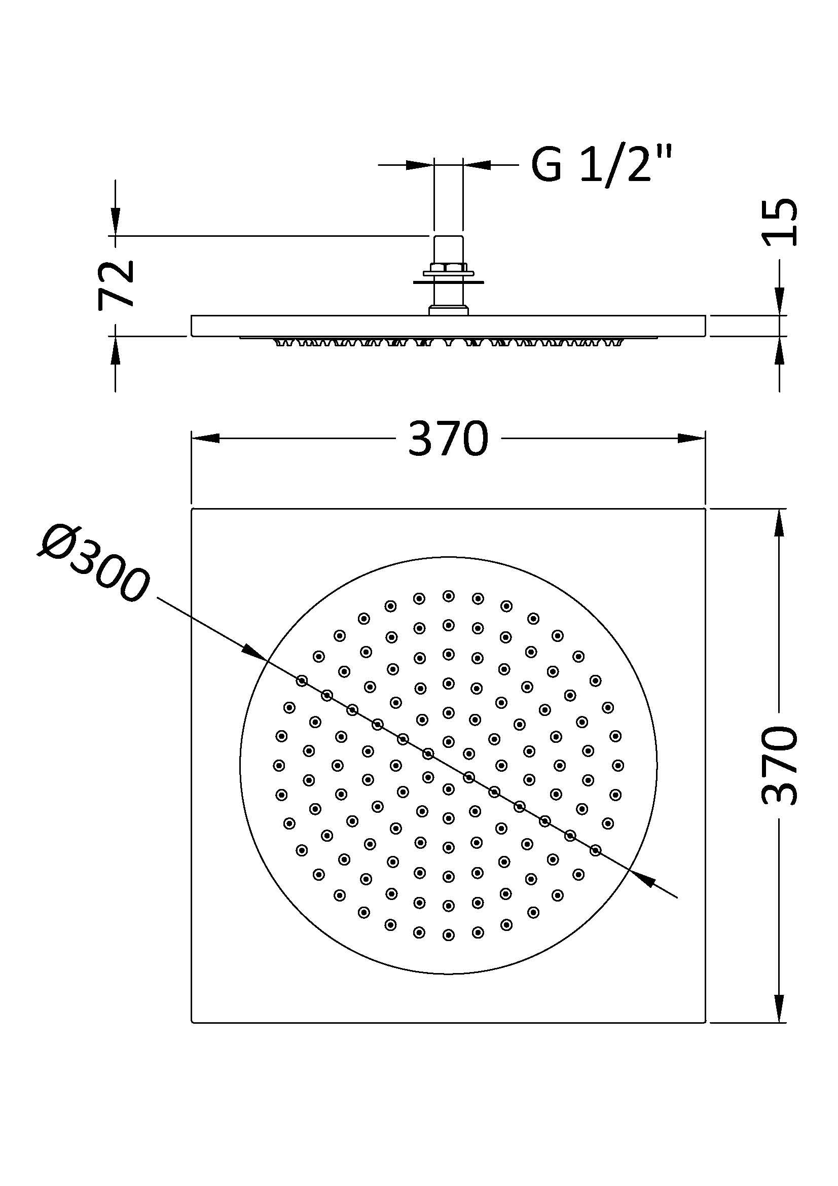 Fixed Shower Heads Ceiling Tile Fixed Head