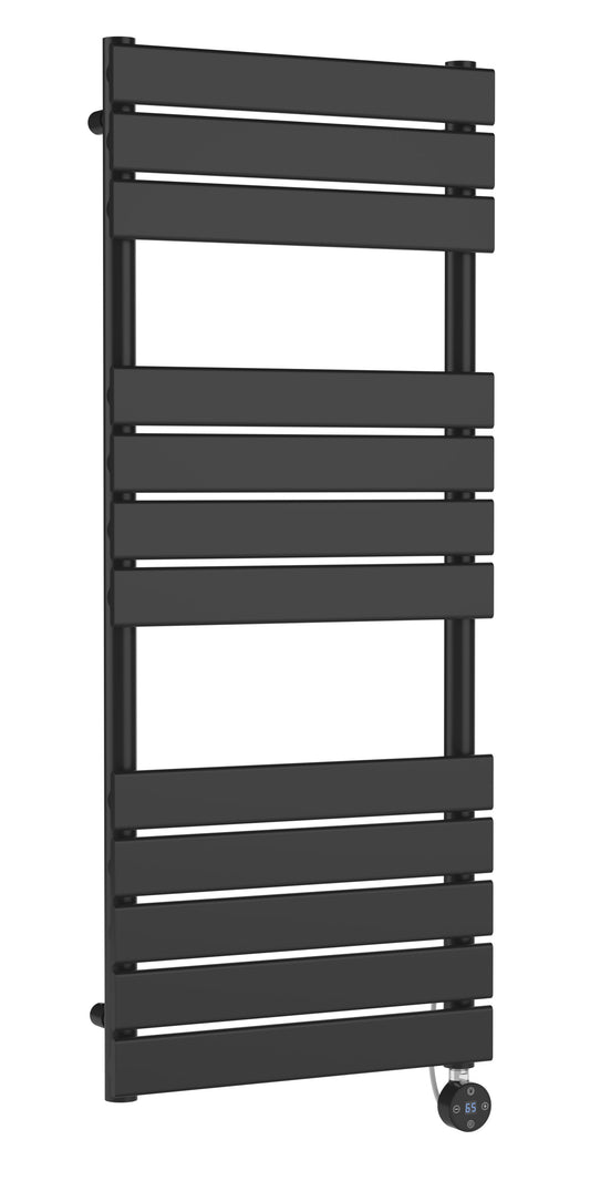 Electric Square Flat Towel Rail with 12 Bars, 1213mm x 500mm