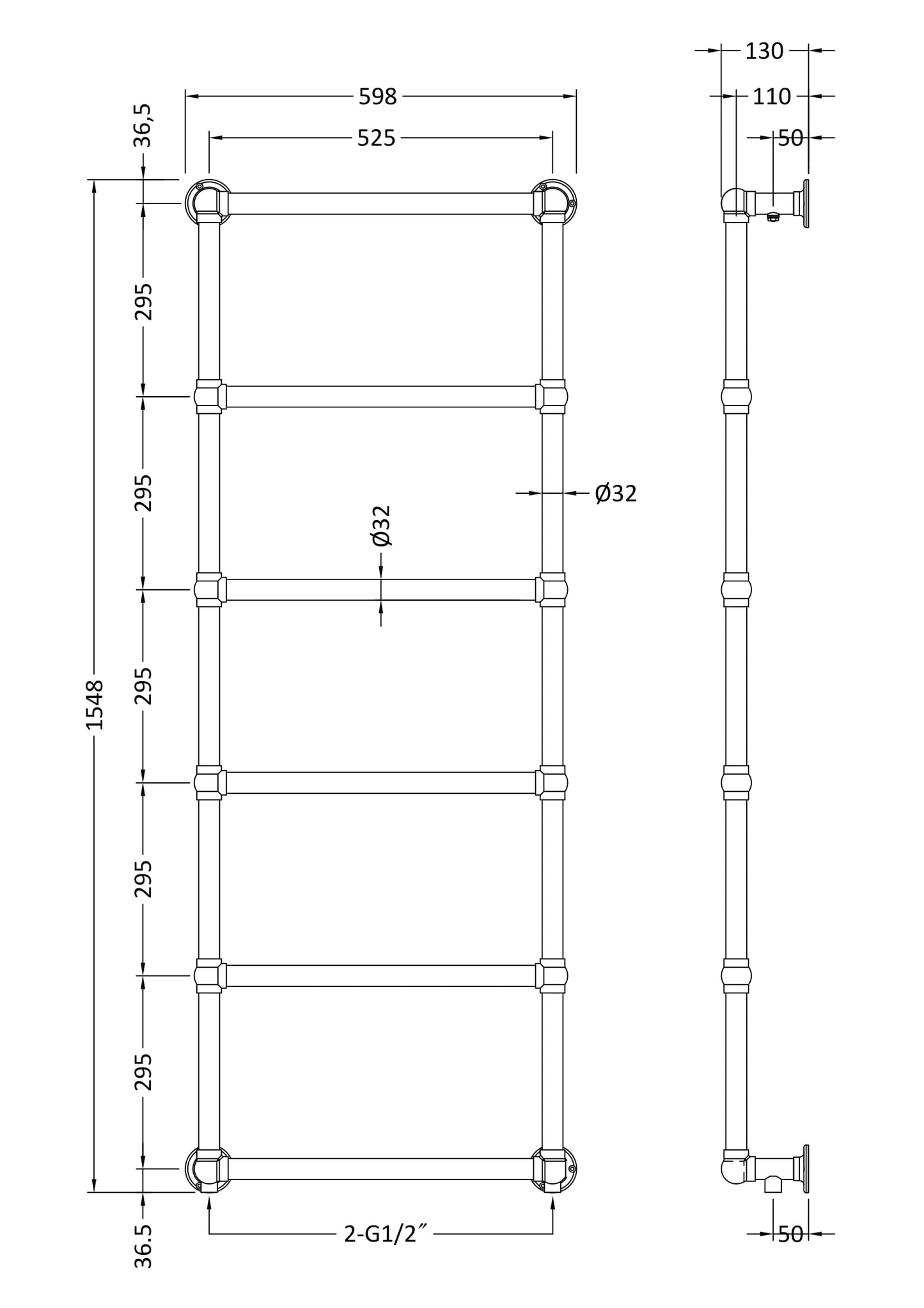 Countess 1550 x 600mm