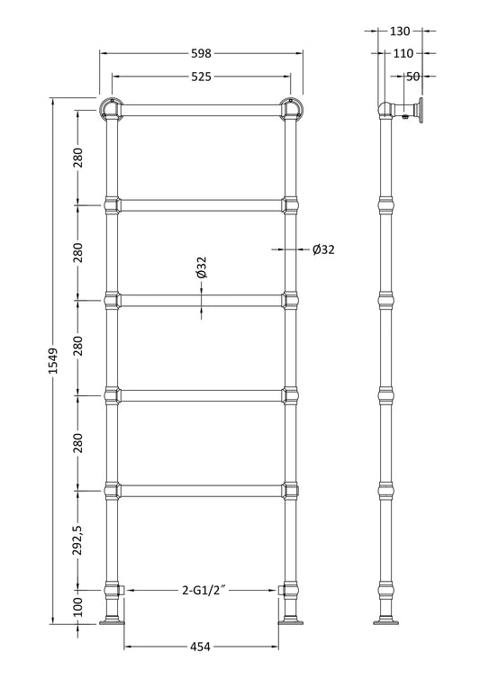 Countess 1550 x 600mm