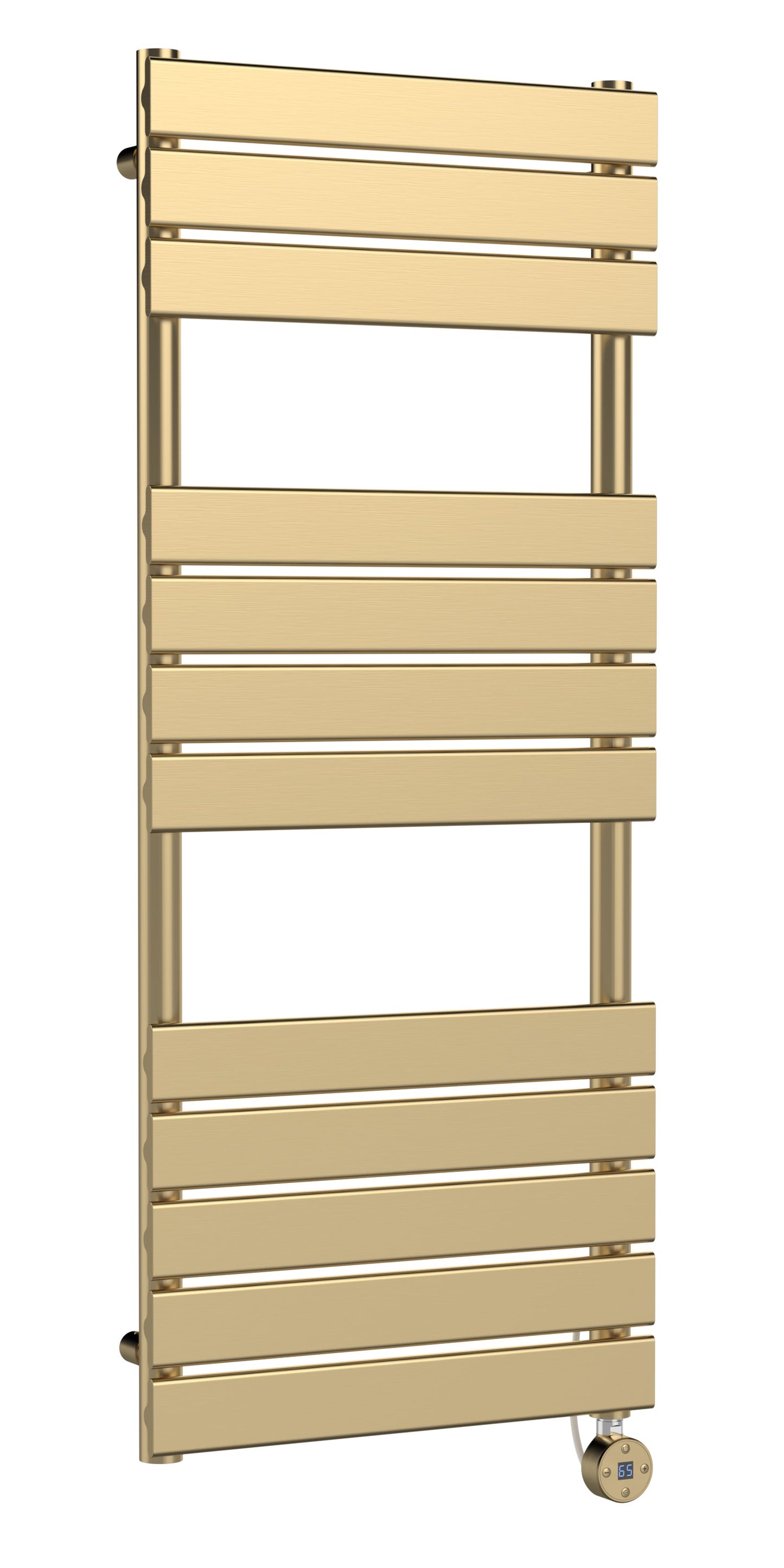 Electric Square Flat Towel Rail with 12 Bars, 1213mm x 500mm