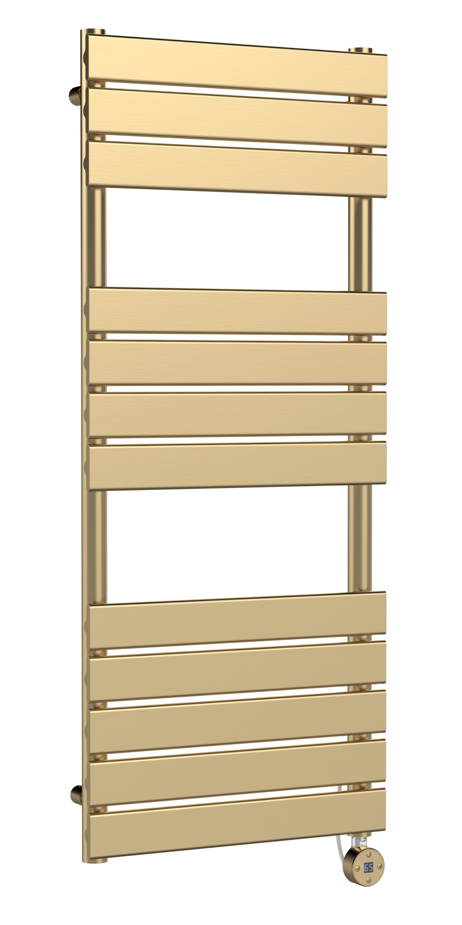 Electric Square Flat Towel Rail with 12 Bars, 1213mm x 500mm