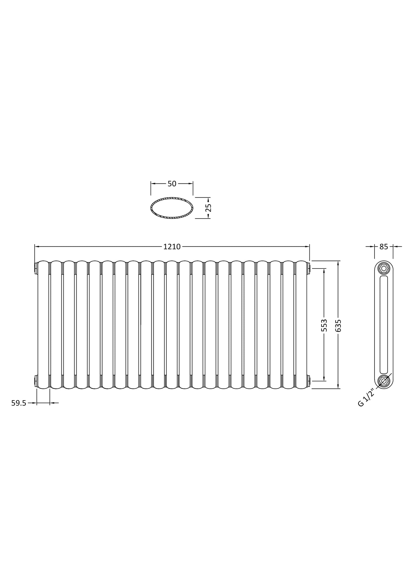 Designer Radiator 635 x 1223mm