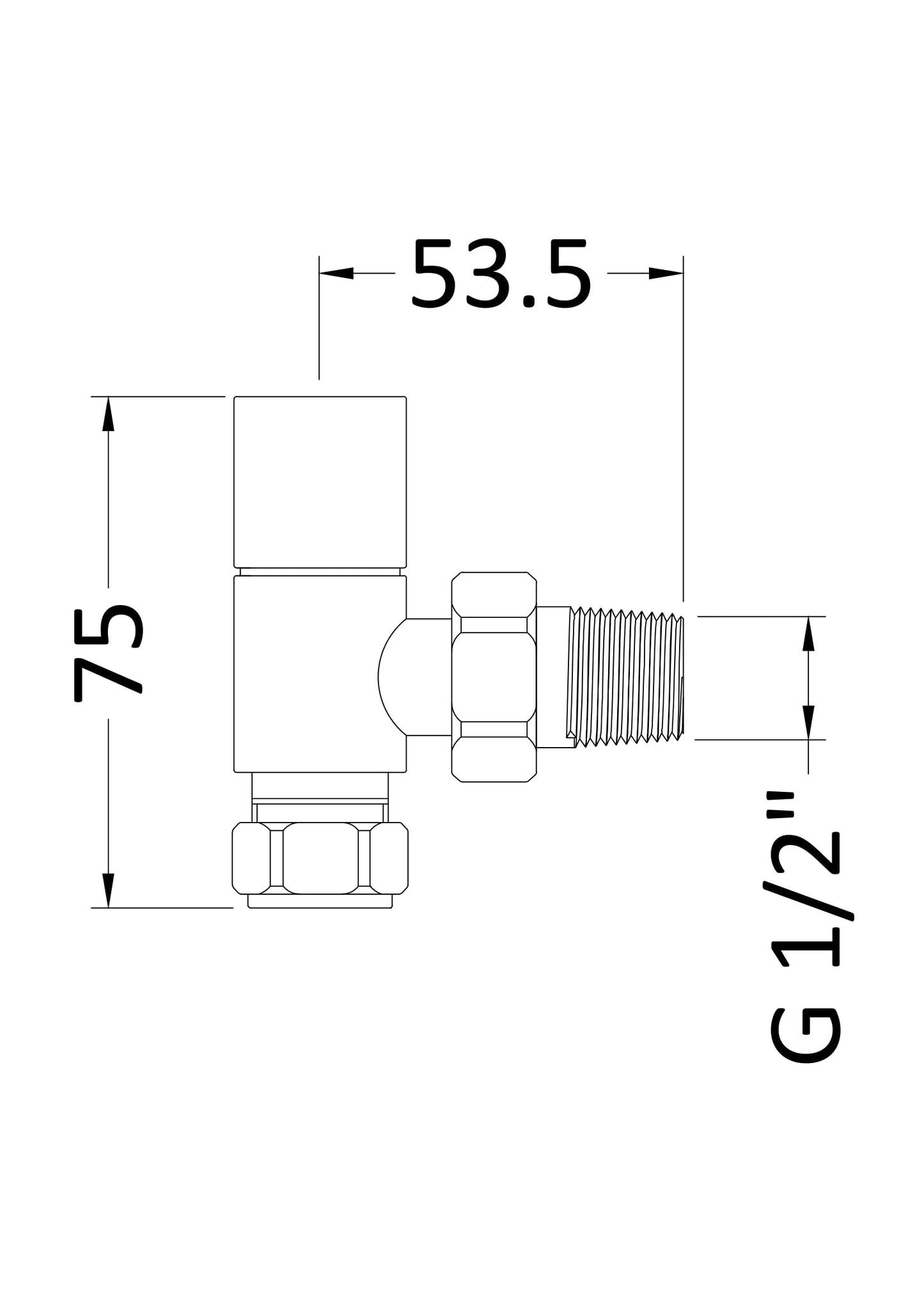 Angled Radiator Valve Pack (Pairs)