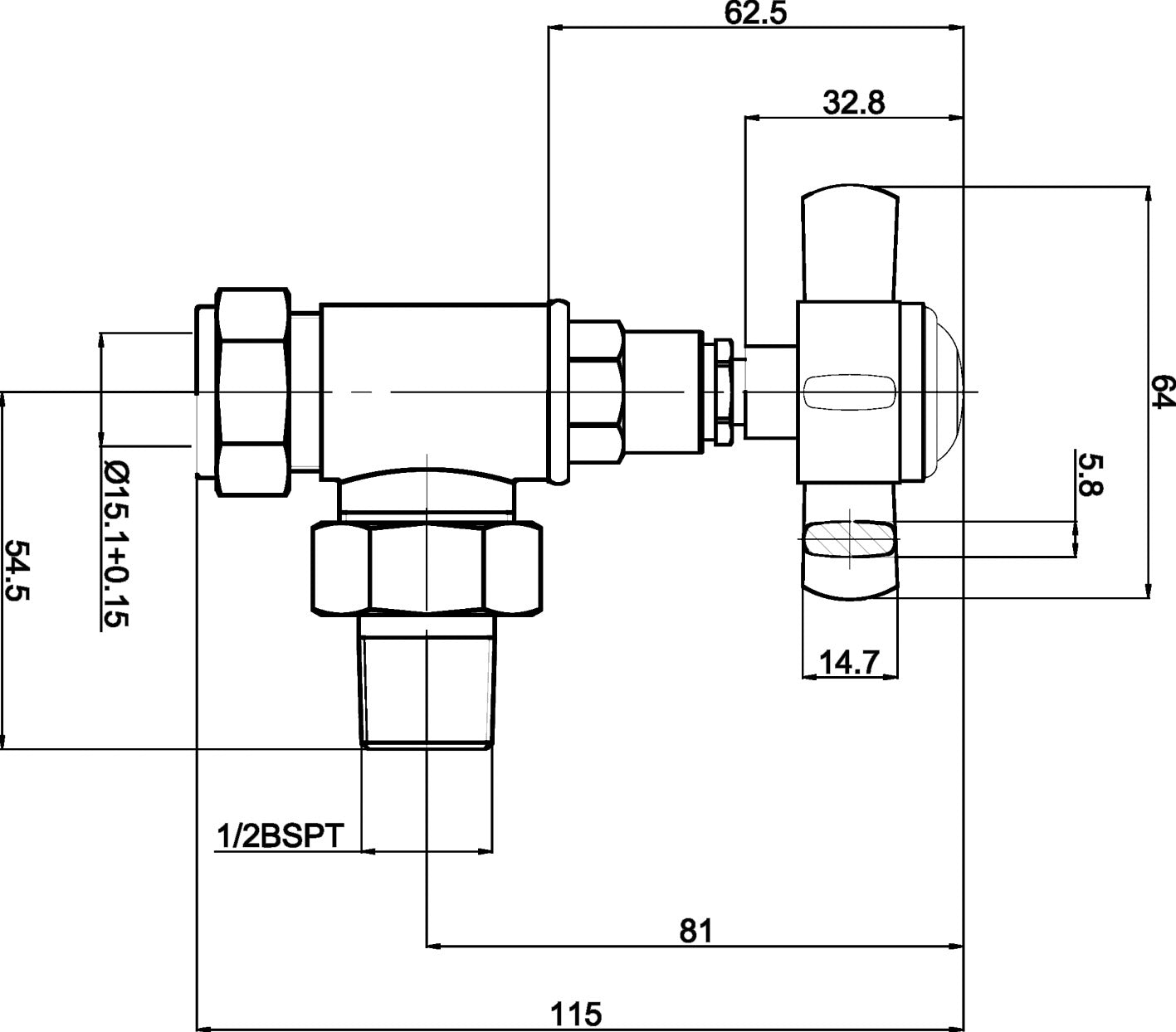 Crosshead Angled Radiator Valve Pack (Pairs)
