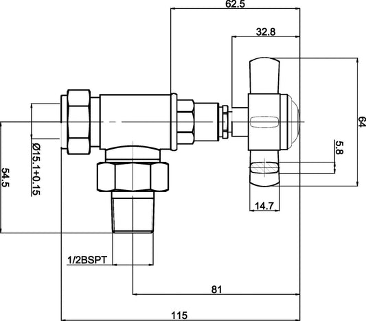 Crosshead Angled Radiator Valve Pack (Pairs)