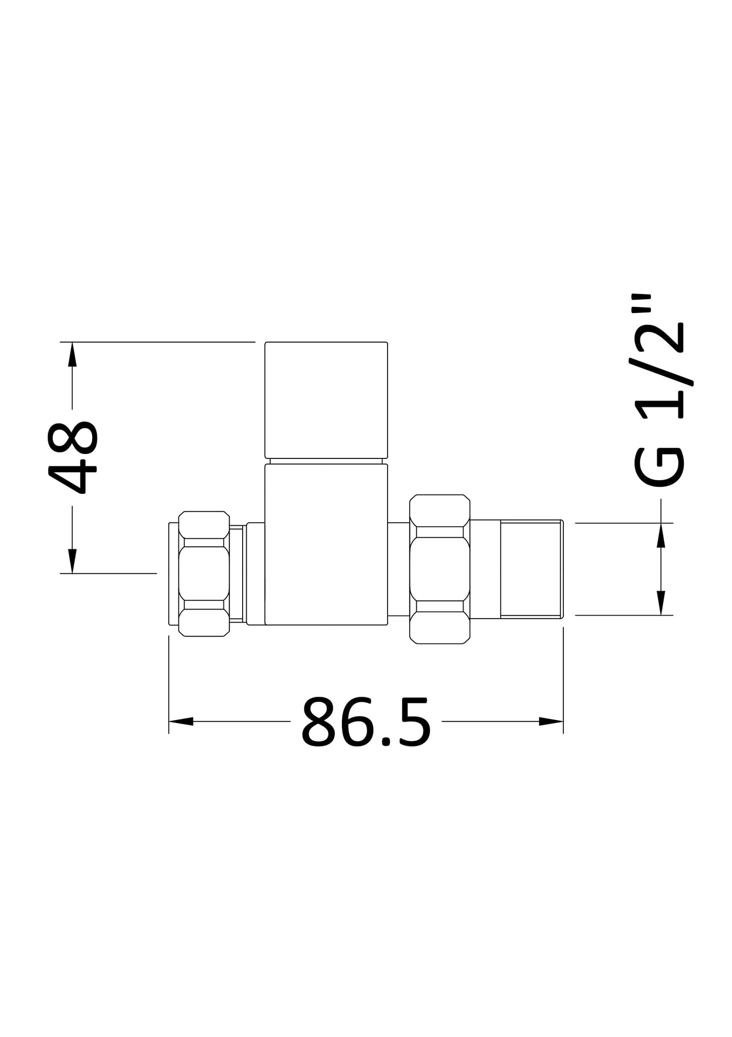 Straight Radiator Valve Pack (Pairs)