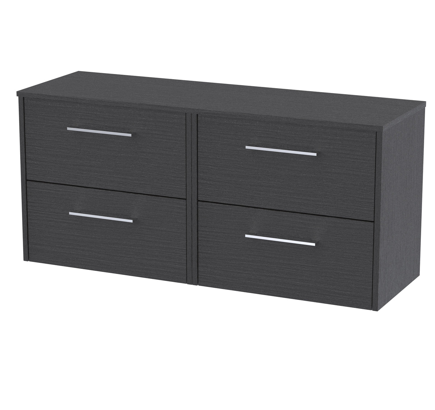 Hudson Reed Juno 1200mm Wall Hung 4-Drawer Vanity Unit Including Worktop