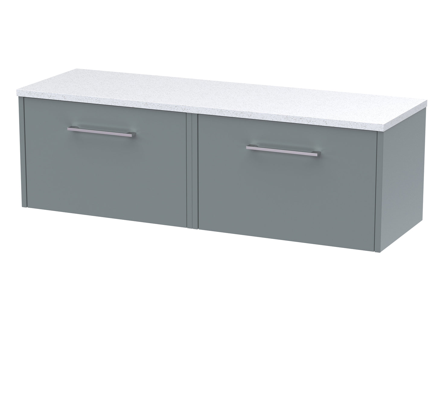Hudson Reed Juno 1200mm Wall Hung 2-Drawer Vanity Unit With Laminate Worktop