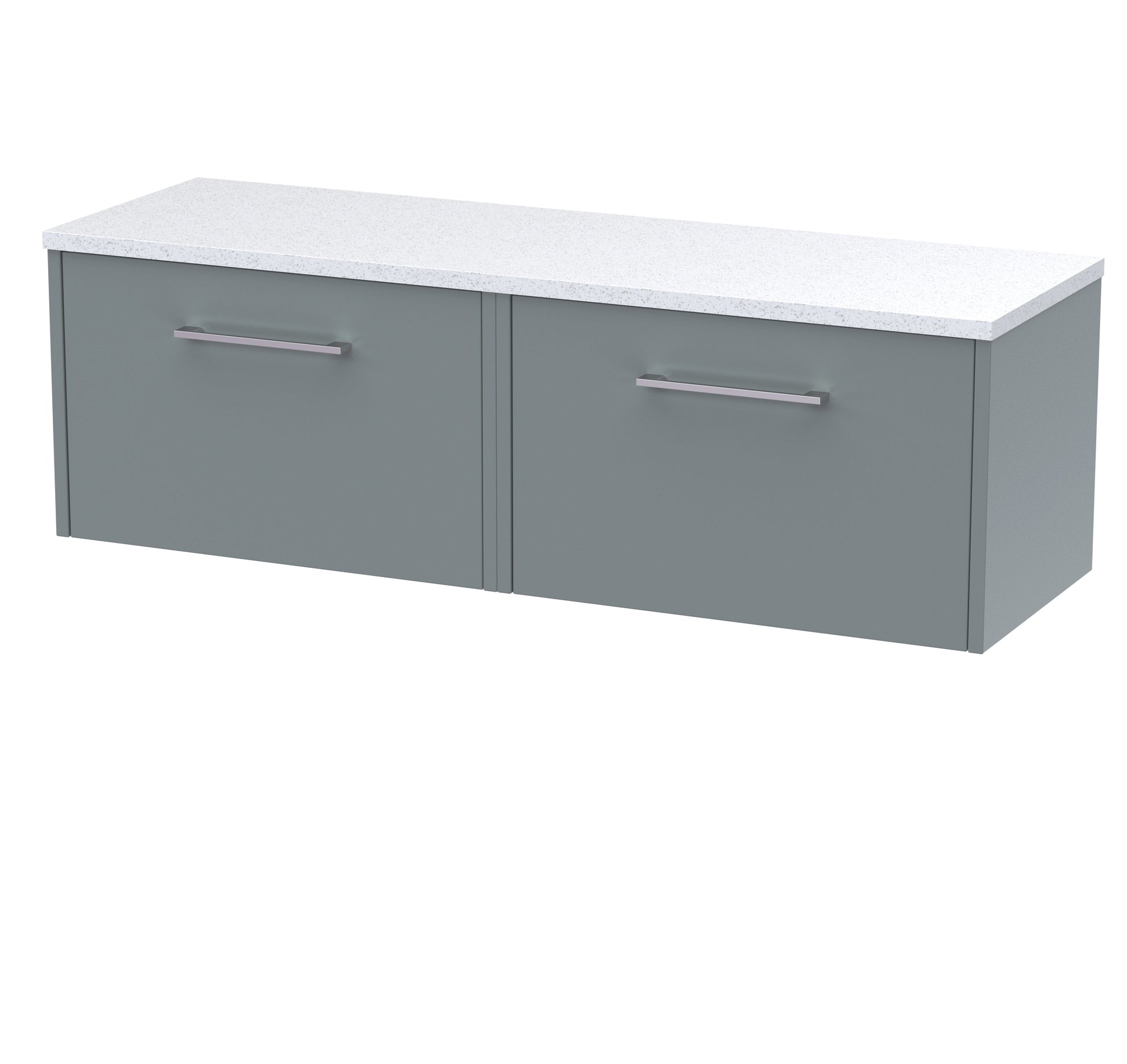 Hudson Reed Juno 1200mm Wall Hung 2-Drawer Vanity Unit With Laminate Worktop