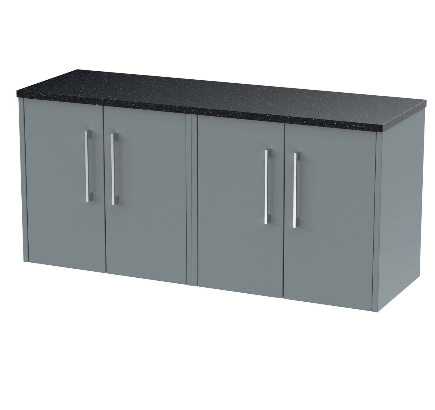Hudson Reed Juno 1200mm Coastal Grey Wall Hung Vanity Unit With Laminate Worktop