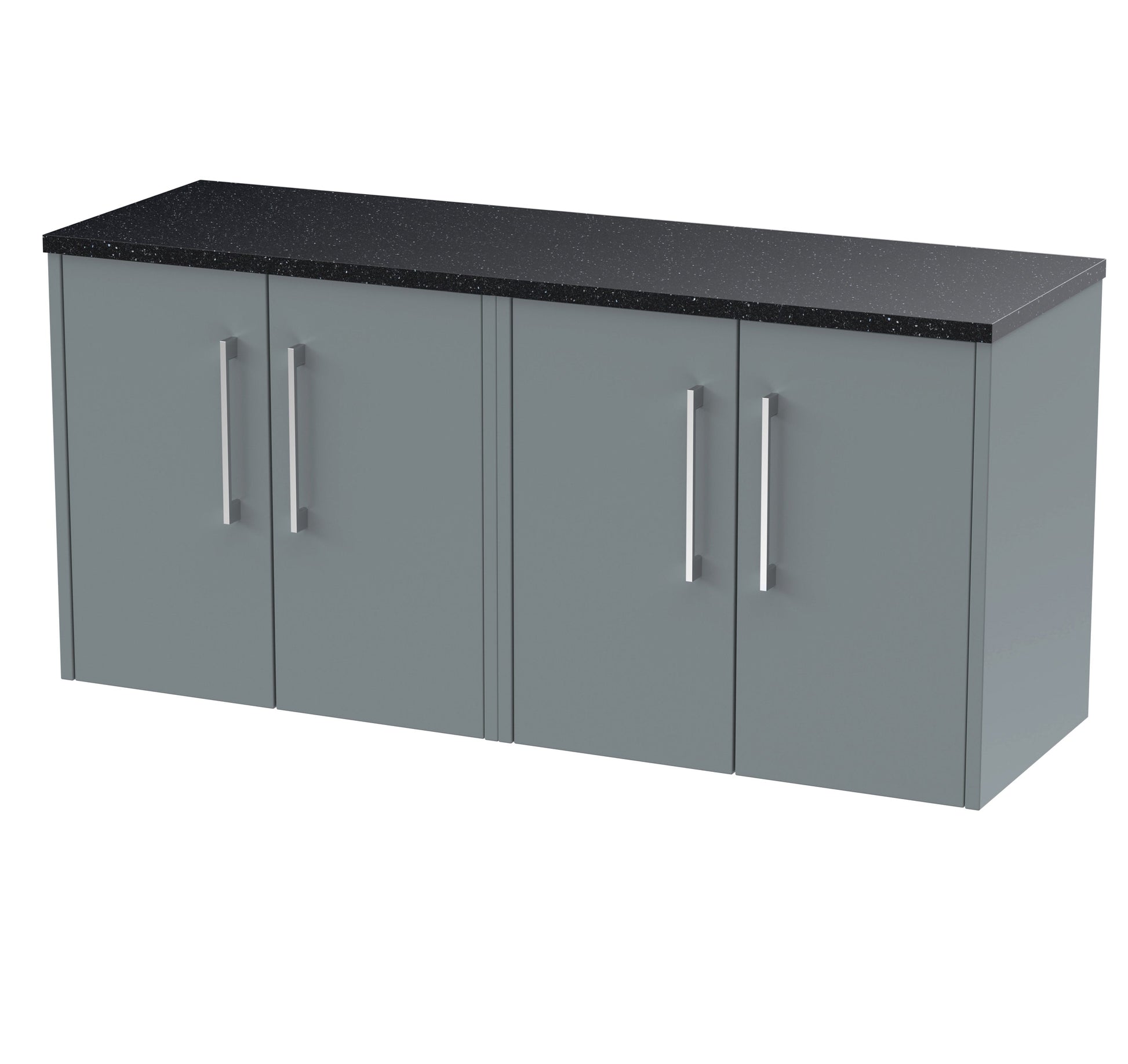 Hudson Reed Juno 1200mm Coastal Grey Wall Hung Vanity Unit With Laminate Worktop