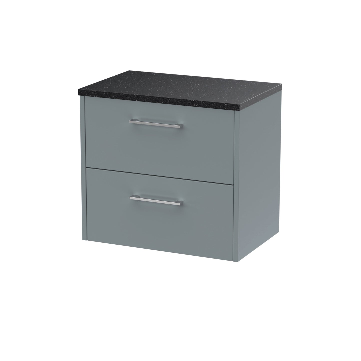 Hudson Reed Juno 600mm Wall Hung 2-Drawer Soft Close Vanity Unit With Laminate Top
