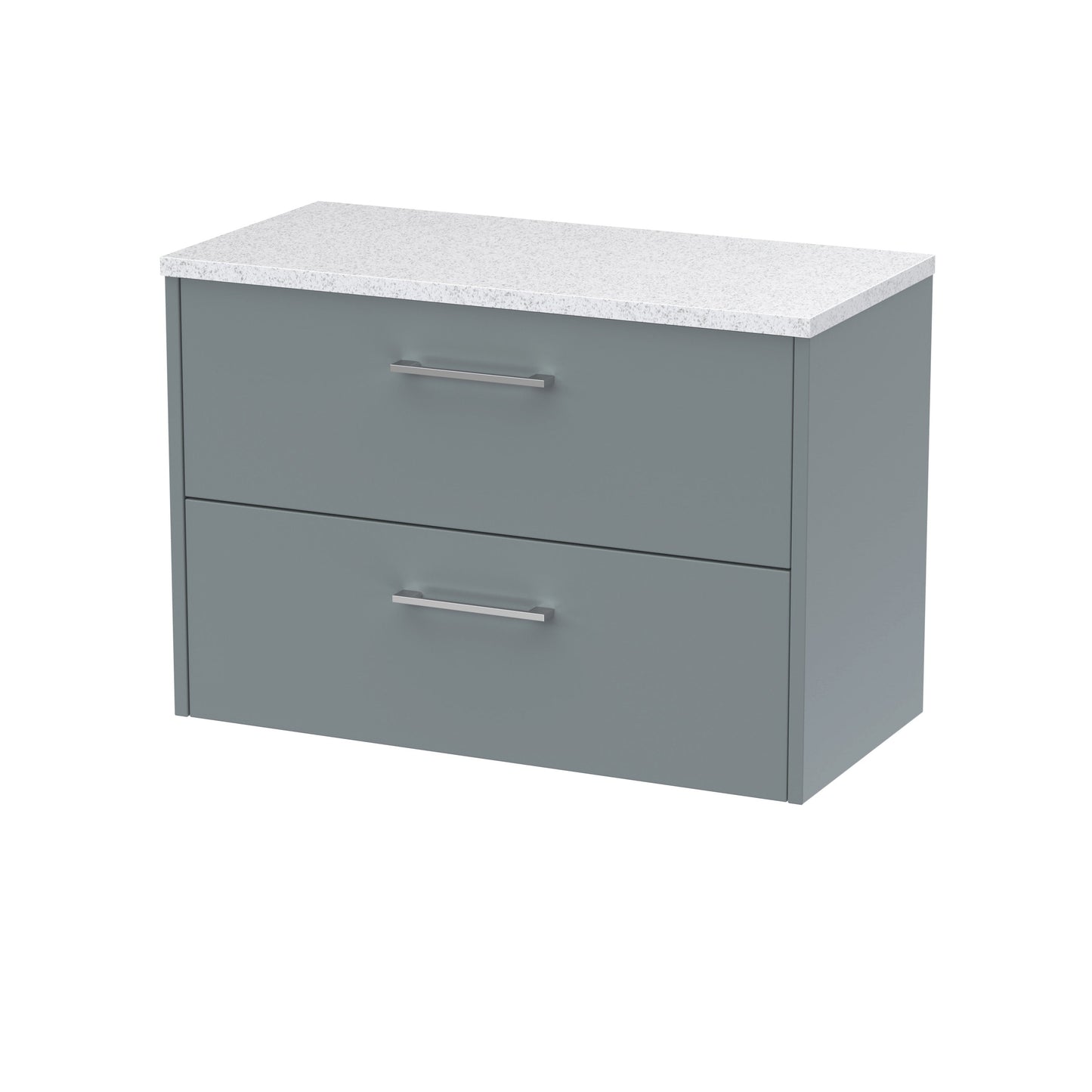 Hudson Reed Juno 800mm Wall Hung 2-Drawer Vanity Unit With Laminate Top