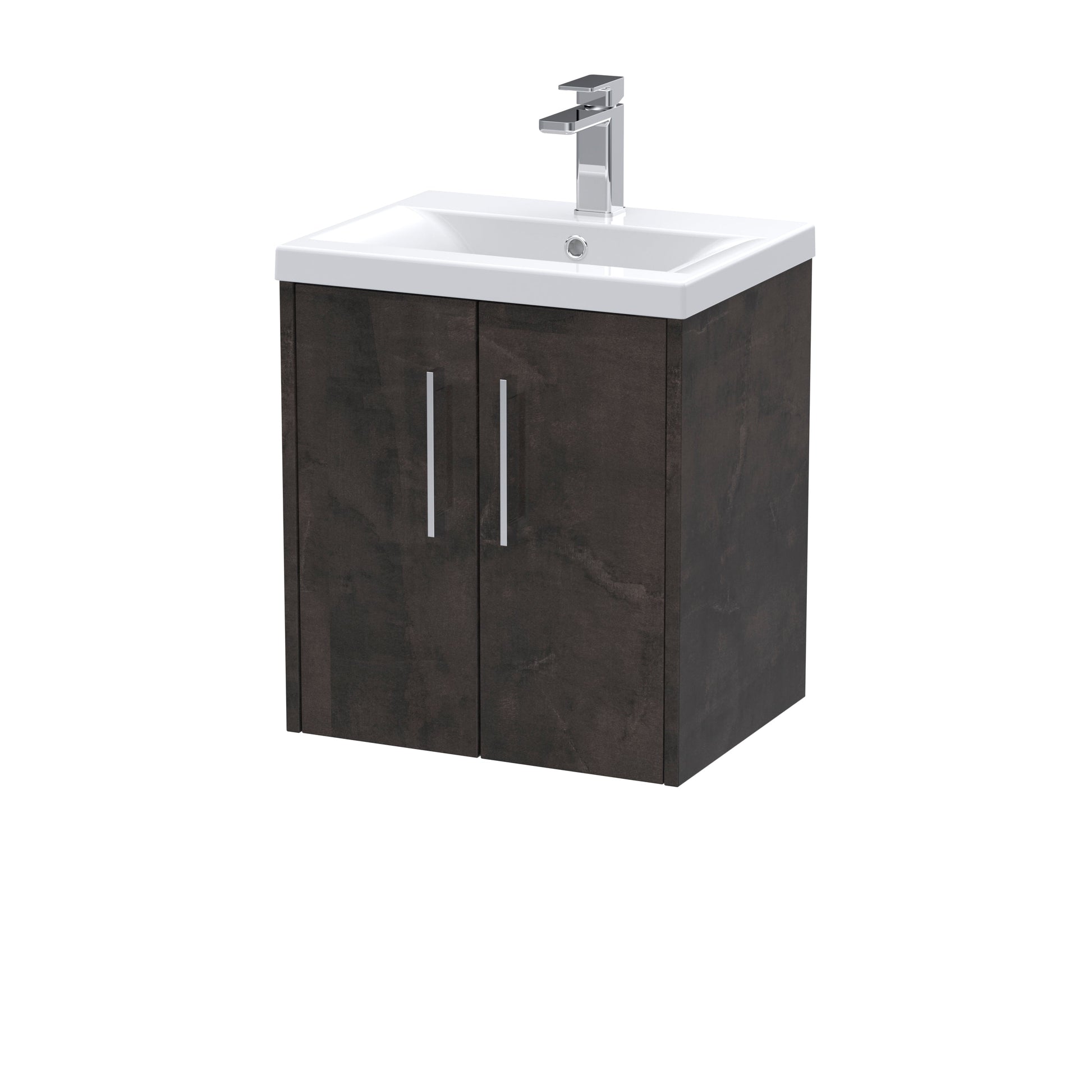 Hudson Reed Juno 510mm Wall Hung 2 Door Vanity Unit Including Basin