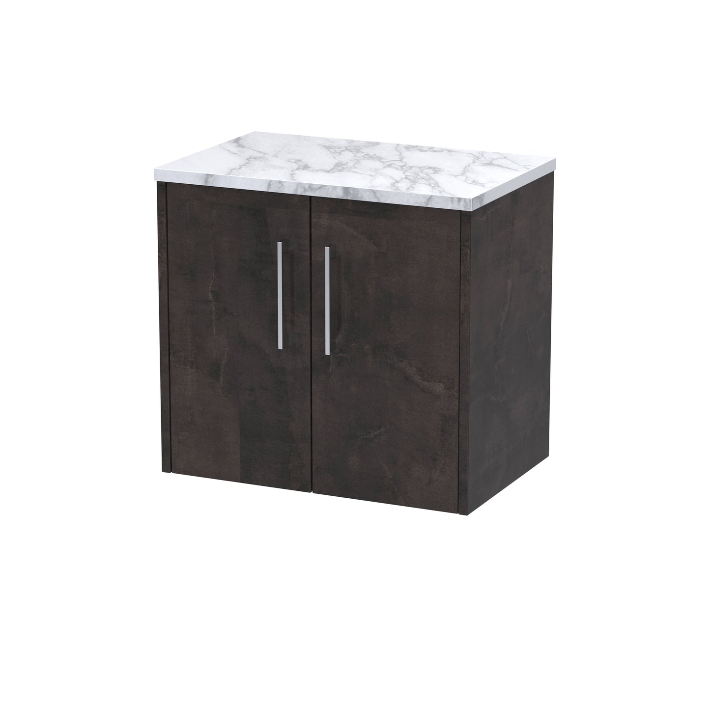 Hudson Reed Juno 600mm Wall Hung 2-Door Vanity Unit With Laminate Worktop