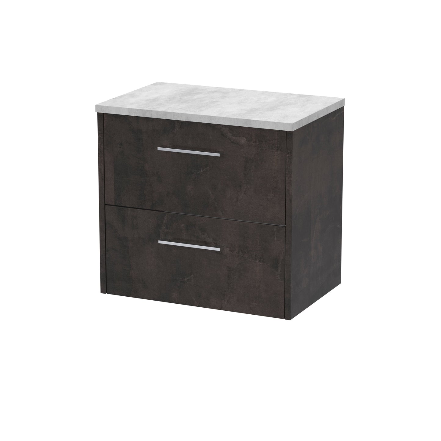 Hudson Reed Juno 600mm Wall Hung 2 Drawer Vanity Unit With Laminate Worktop