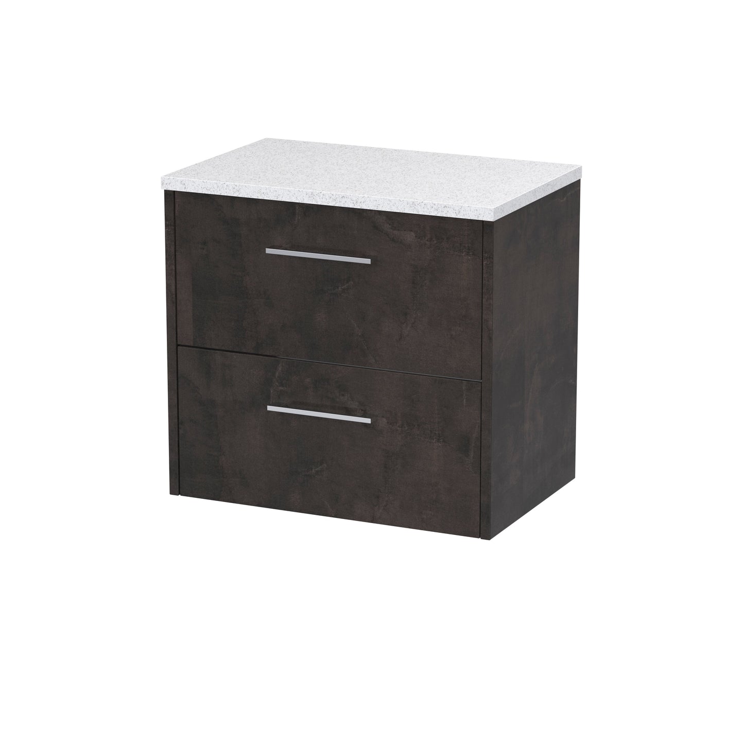 Hudson Reed Juno 600mm Wall Hung 2 Drawer Vanity Unit With Laminate Worktop & Handle