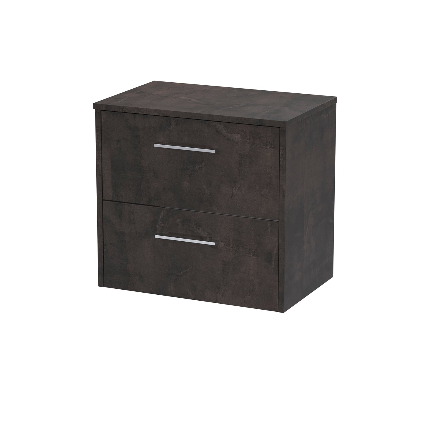 Hudson Reed Juno 600mm Wall Hung 2 Drawer Vanity Unit With Worktop & Handles