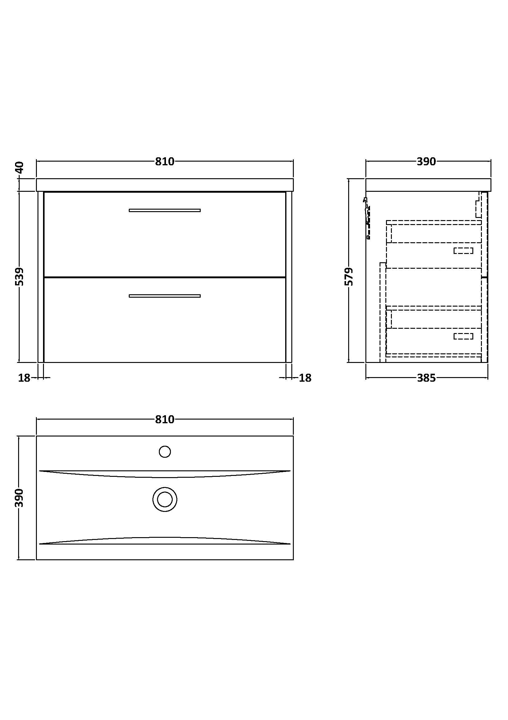 Hudson Reed Juno 800mm Metallic Slate Wall Hung Vanity Unit With Basin