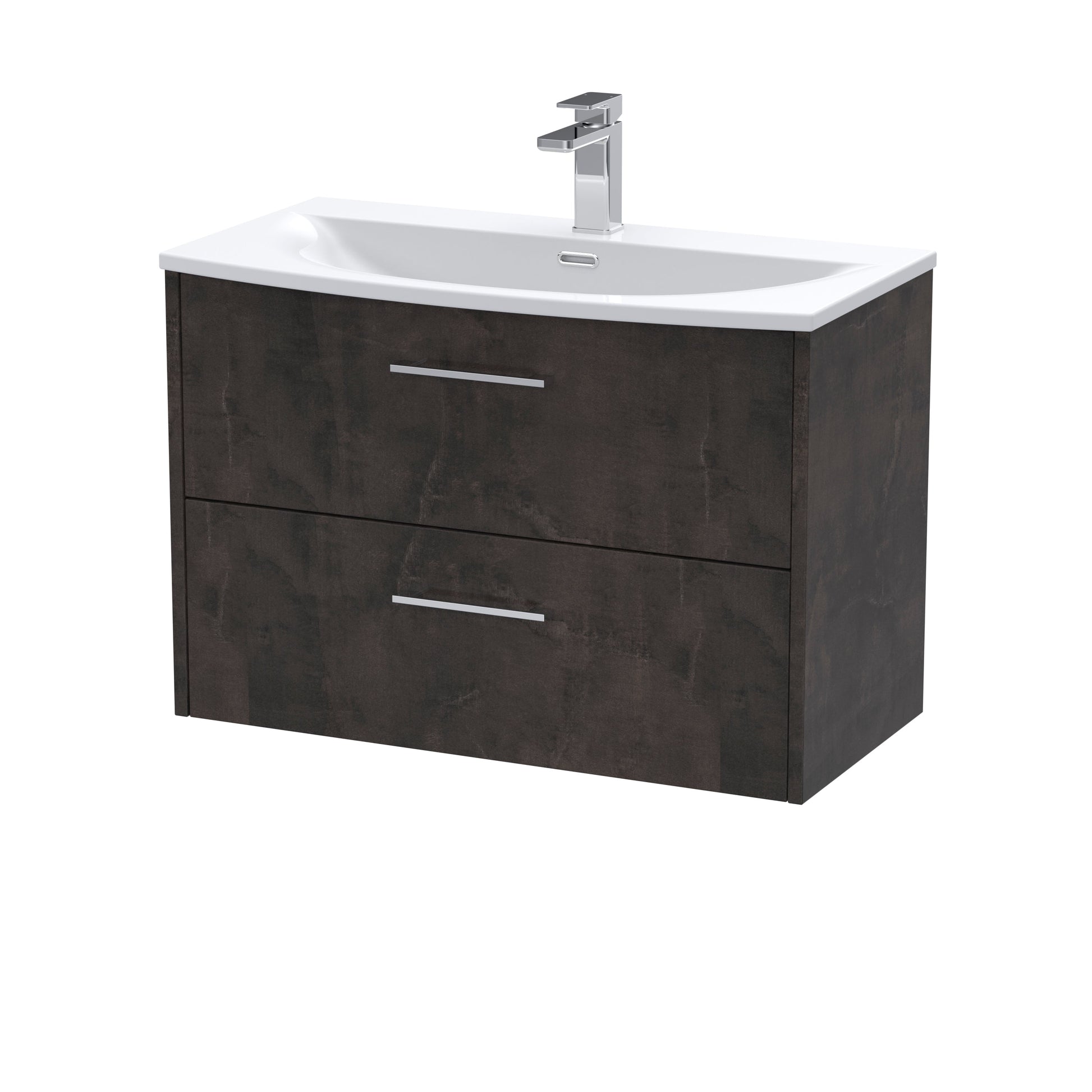 Hudson Reed Juno 800mm Wall Hung 2 Drawer Vanity Unit With Basin