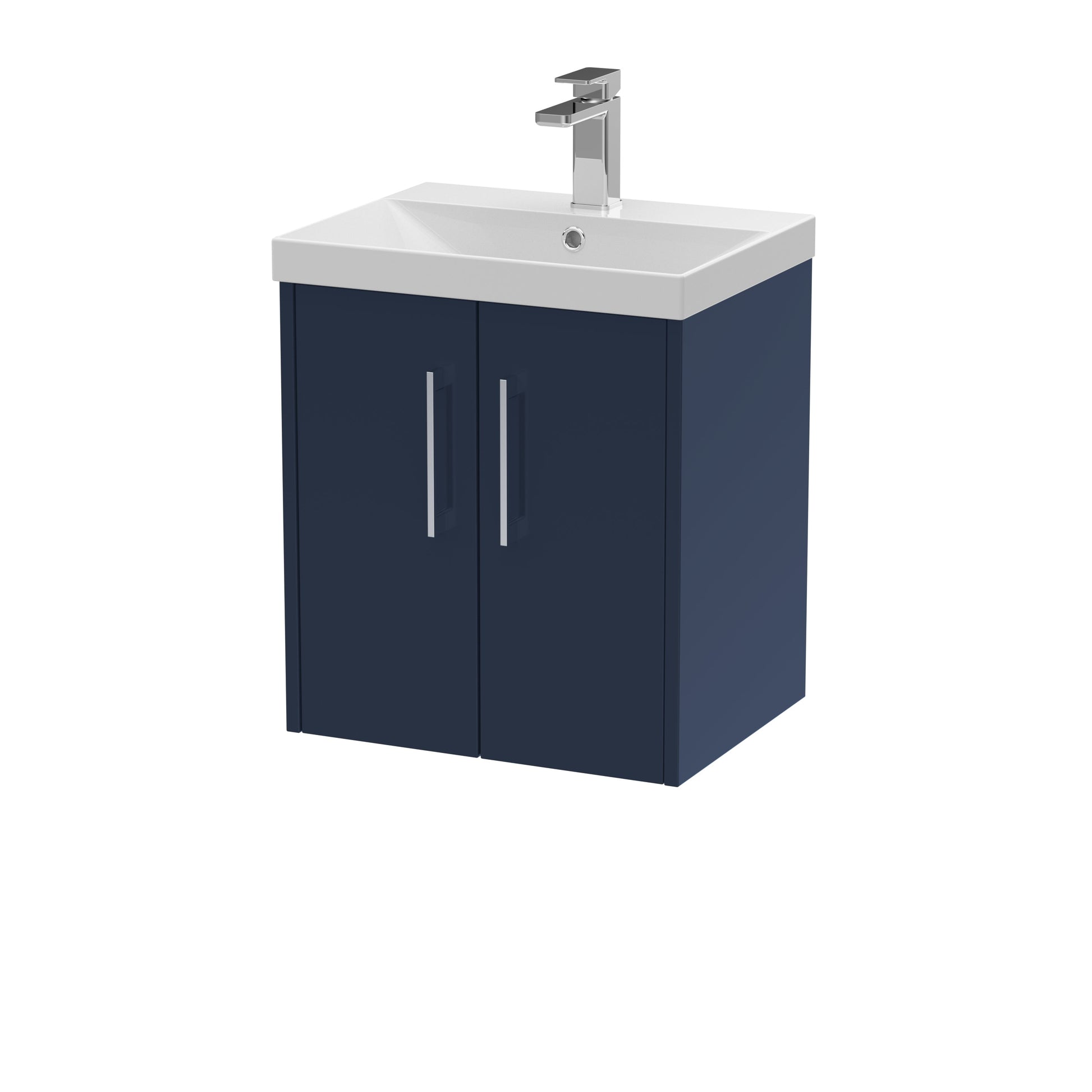 Hudson Reed Juno 510mm Wall Hung 2-Door Vanity & Basin With Soft Close Drawers