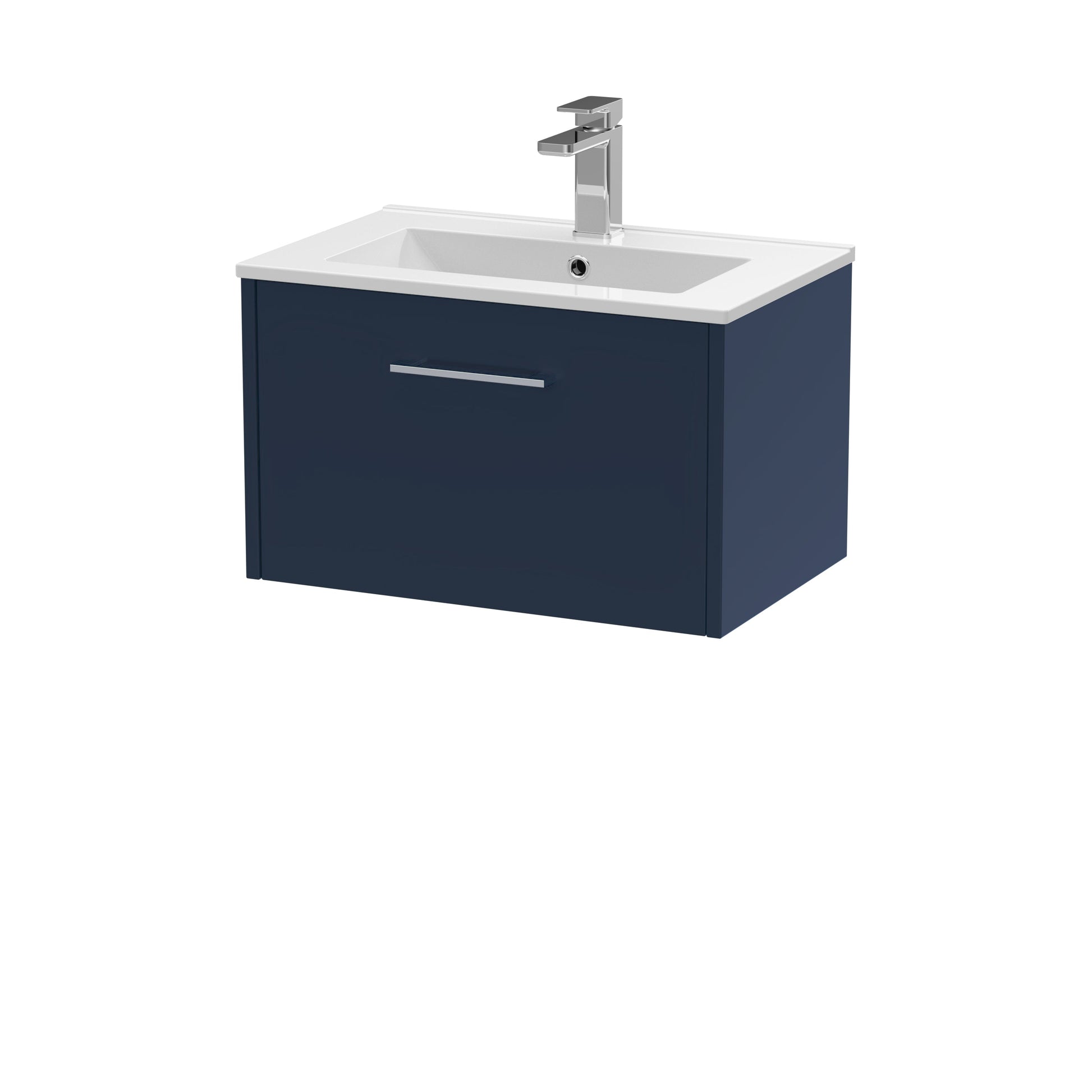 Hudson Reed Juno 600mm Wall Hung Single Drawer Vanity & Basin With Soft Close Drawers