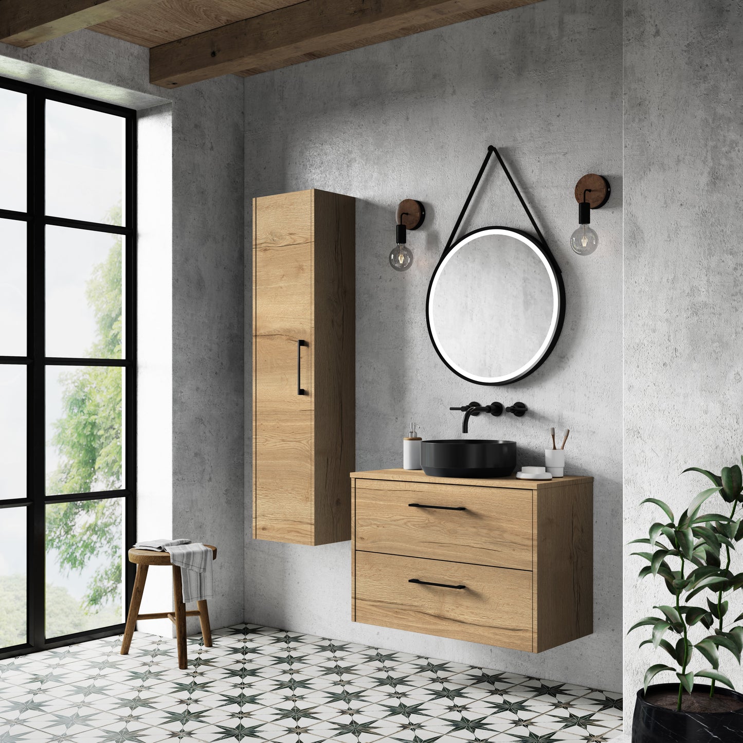 Luxe Round Vessel 350 x 350 x 120mm