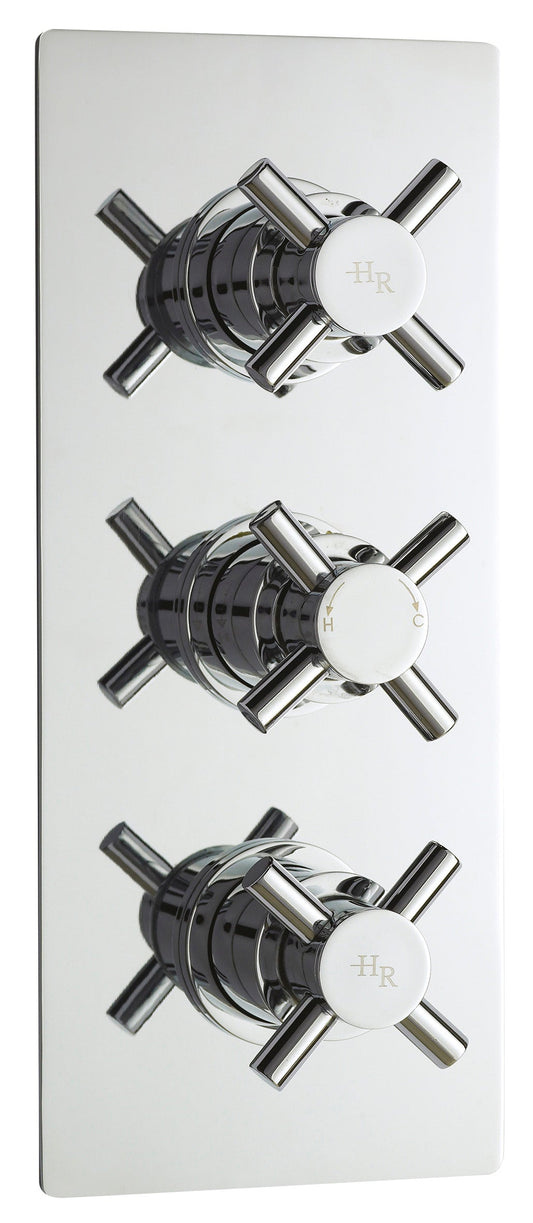 Tec Crosshead Triple Thermostatic Shower Valve