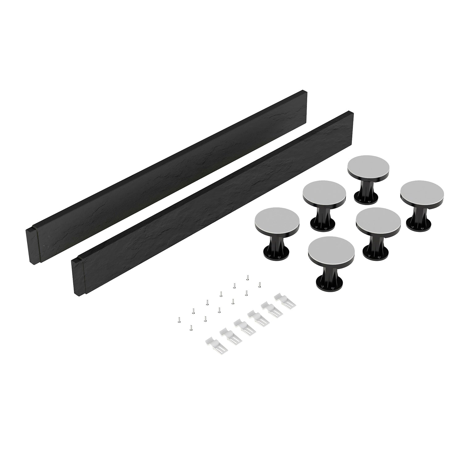 Hudson Reed 700-900mm Square & Rectangular Tray Leg Set With Plinth, Legs, Clips & Screws