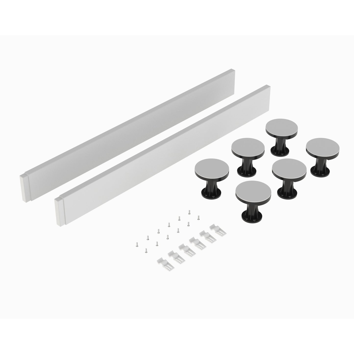 Hudson Reed 700-900mm Square & Rectangular Leg Set Including Plinth, Legs, Clips & Screws