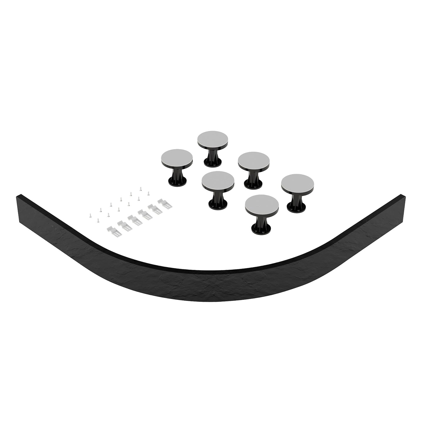 Hudson Reed 700-900mm Quad & Offset Tray Leg Set Including Plinth, Legs, Clips & Screws