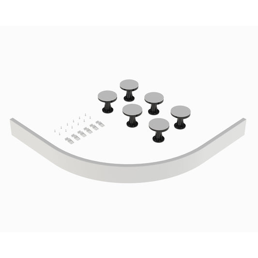 Hudson Reed 700-900mm Leg Set With Plinth, Clips & Screws