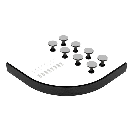 Hudson Reed For Pearlstone 1000-1200mm Quadrant & Offset Trays Leg Set With Plinth, Legs, Clips & Screws