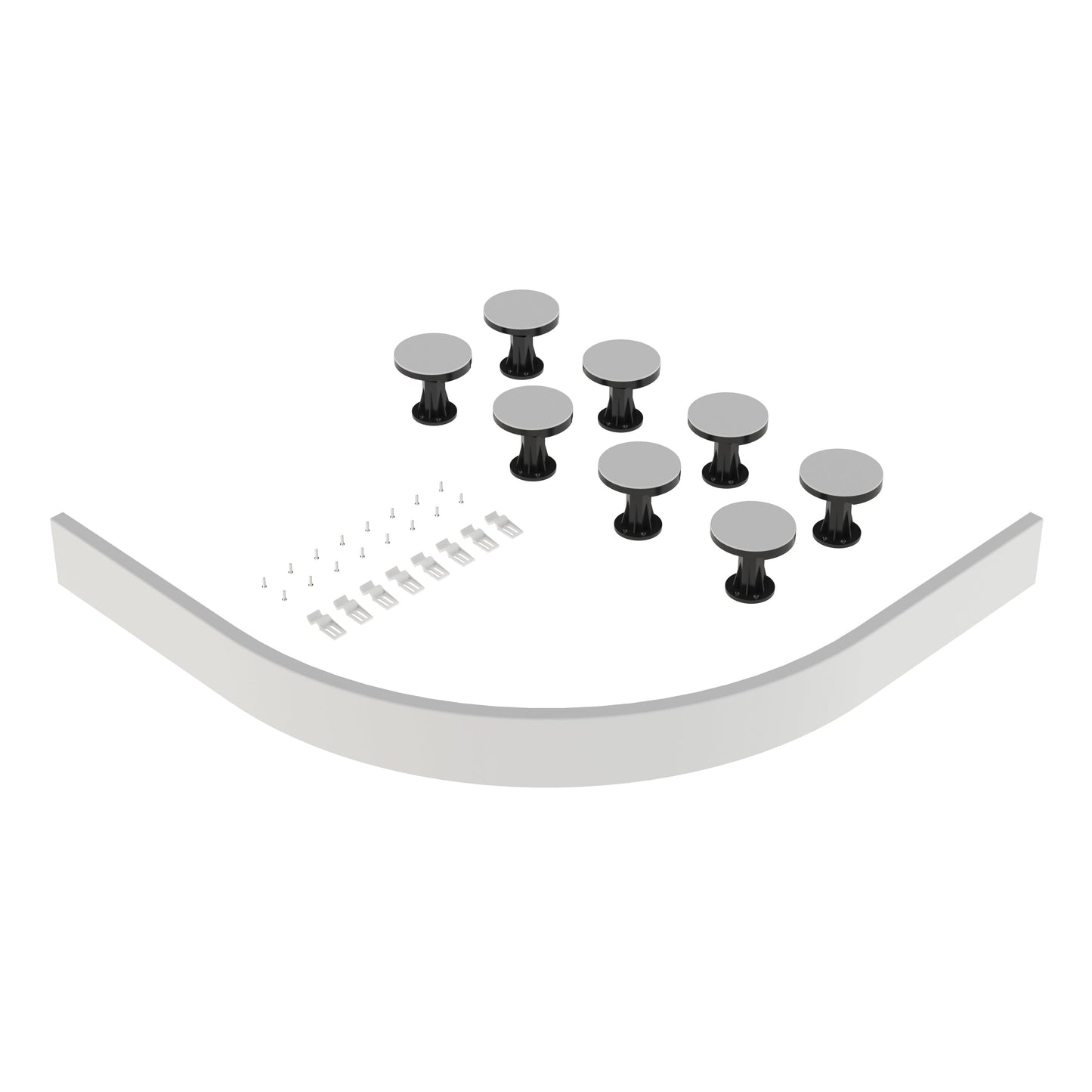 Hudson Reed 1000-1200mm Leg Set Including Plinth, Legs, Clips & Screws