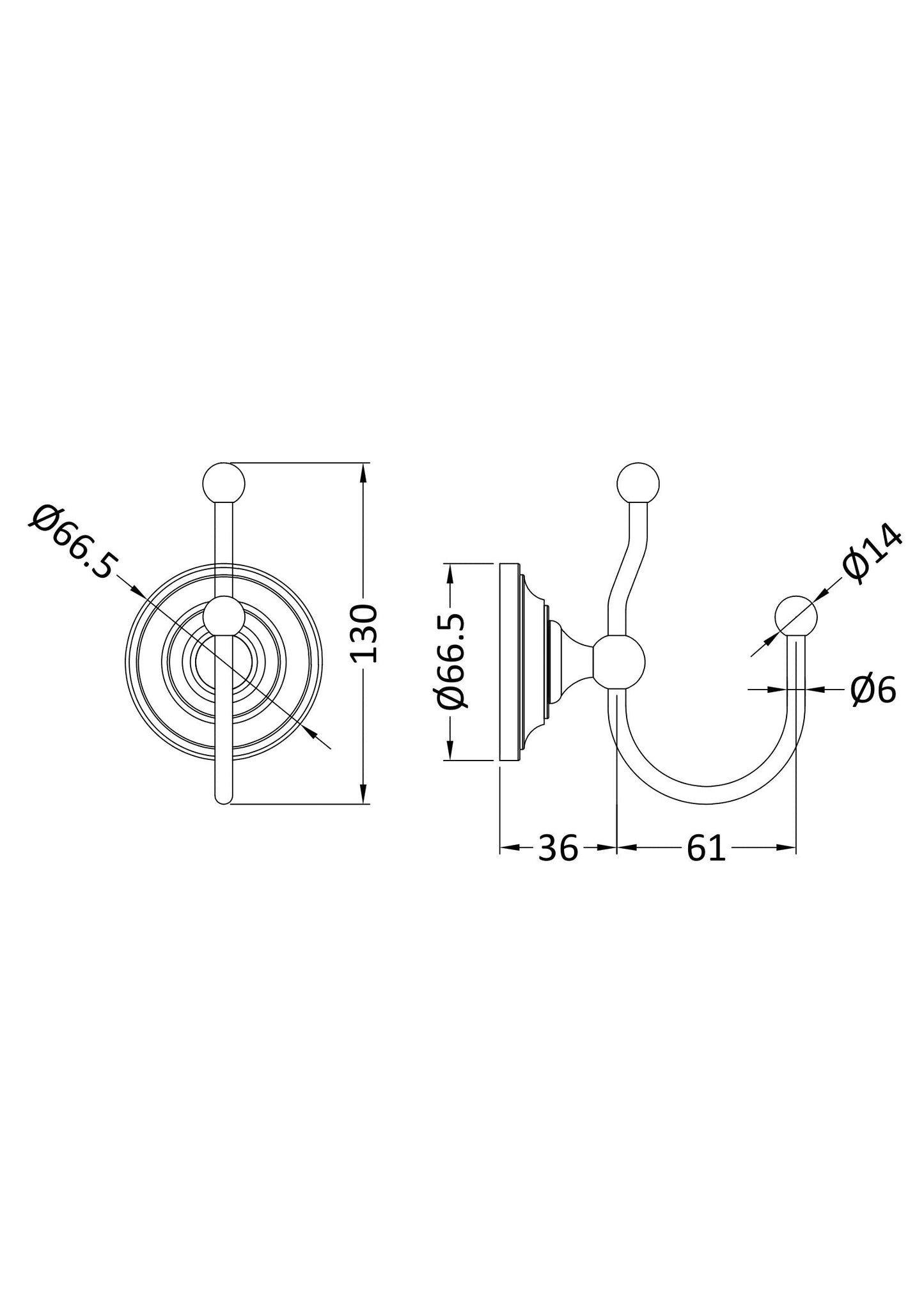 Double Robe Hook