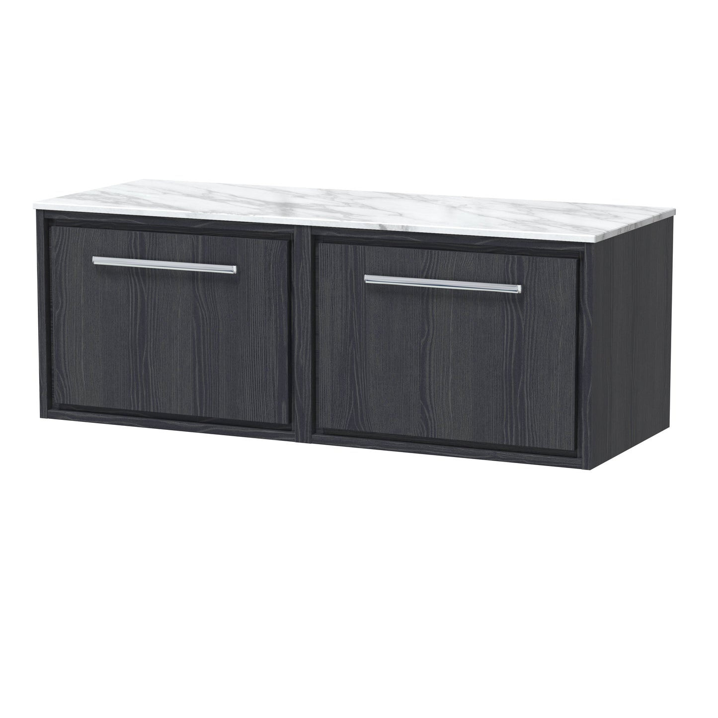 Hudson Reed Lille 1200mm Wall Hung Single Drawer Vanity With Marble Worktop