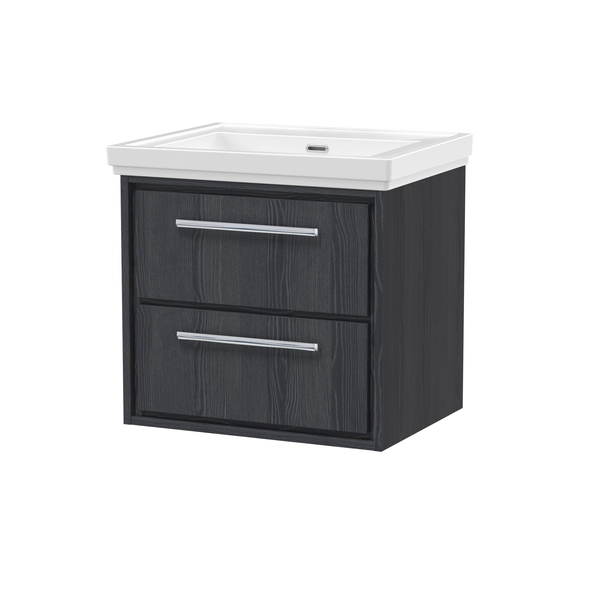 Lille 600mm Wall Hung 2-Drawer Vanity with Basin - 0 Tap Hole