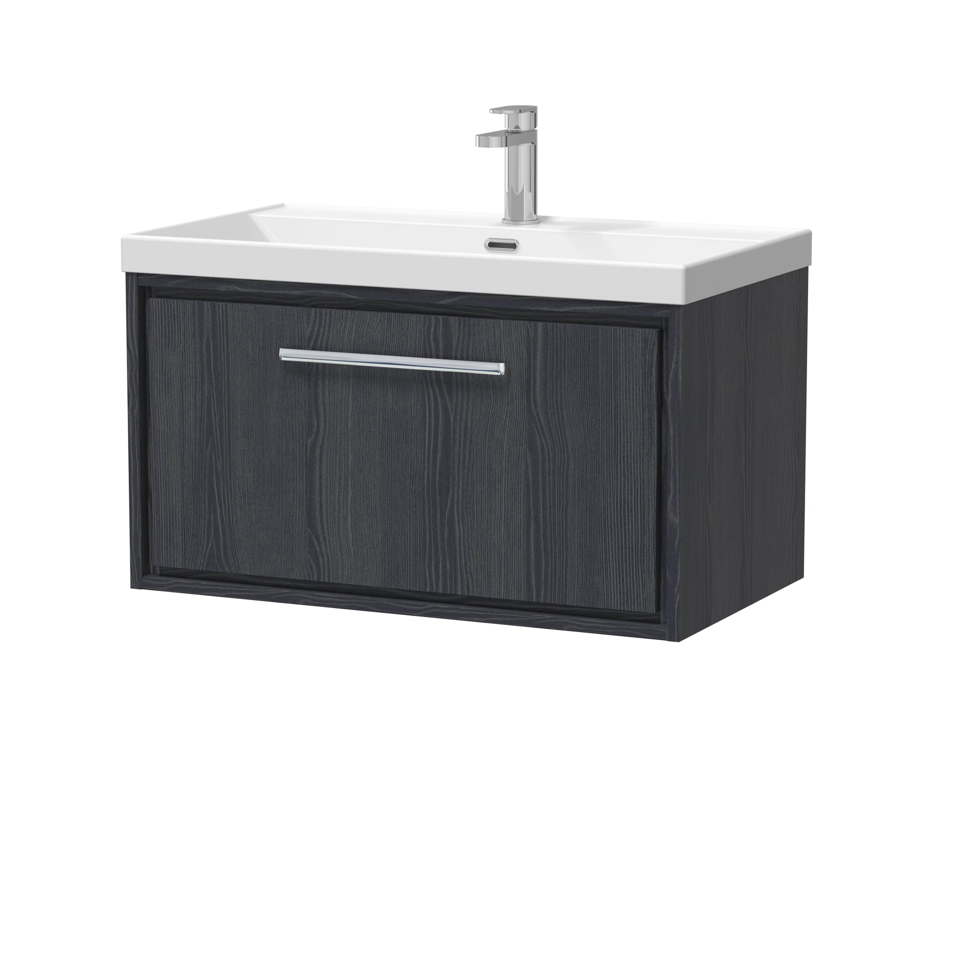 Lille 800mm Wall Hung Single Drawer Vanity with Basin - 1 Tap Hole