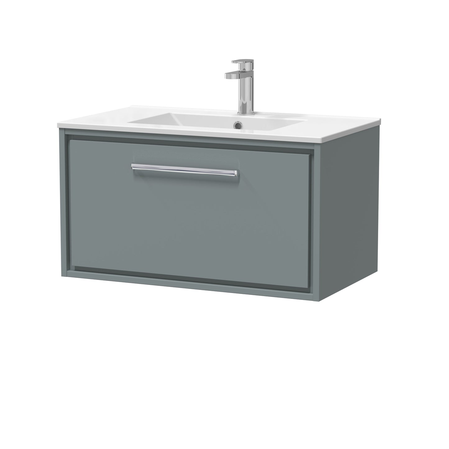 Lille 800mm Wall Hung Single Drawer Vanity with Basin - 1 Tap Hole