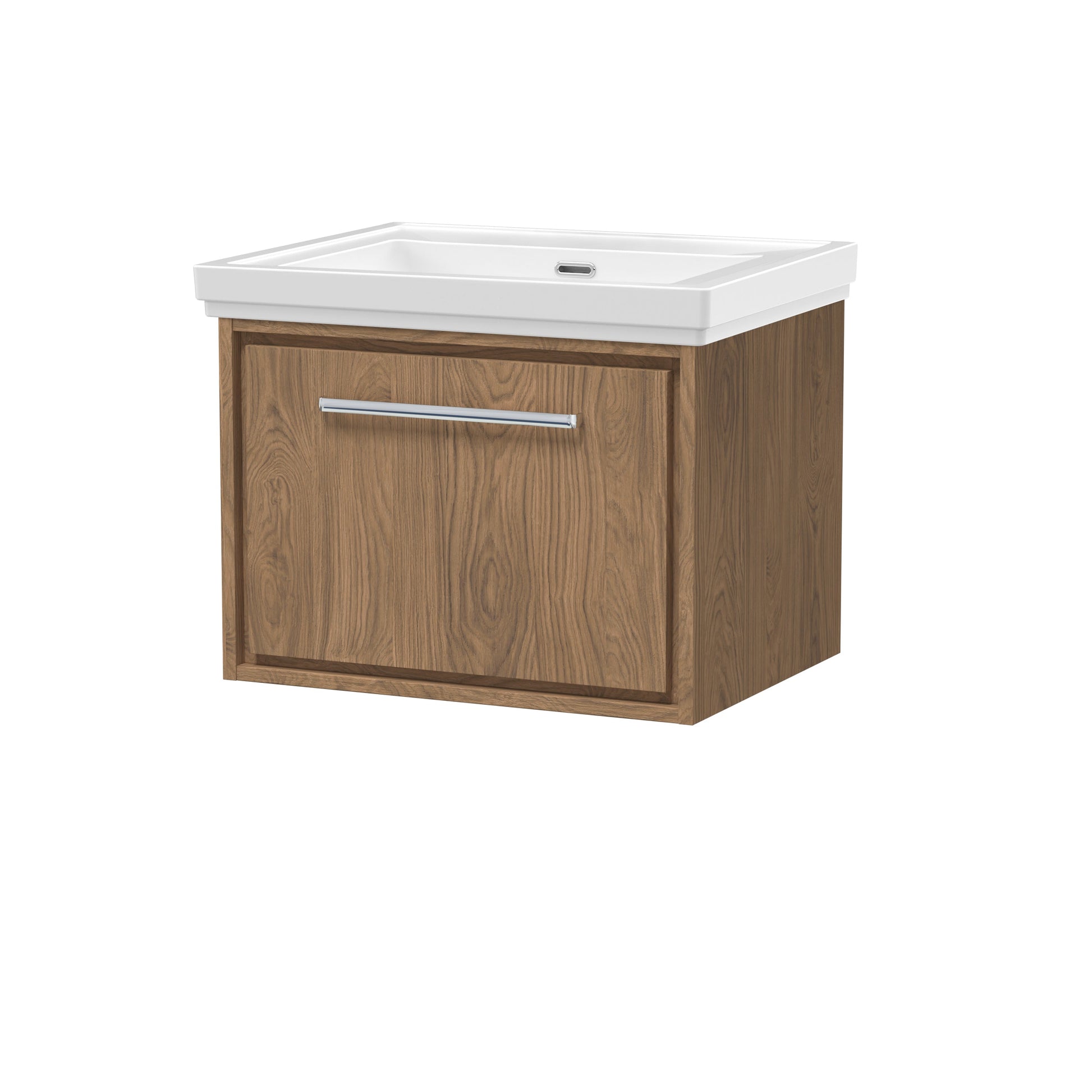 Lille 600mm Wall Hung Single Drawer Vanity with Basin - 0 Tap Hole