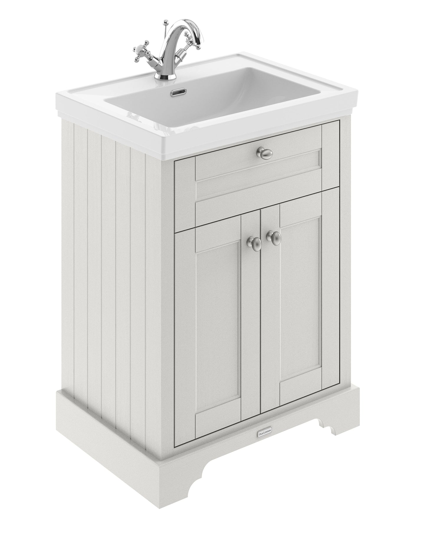 Hudson Reed Old London 600mm Floor Standing 2 Door Vanity Unit With Fireclay Basin