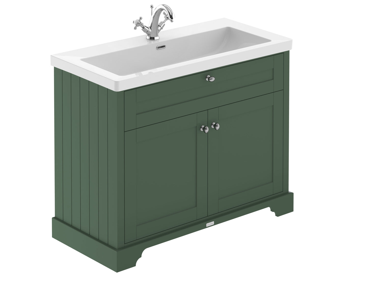 Hudson Reed Old London Hunter Green 2-Door Vanity Unit With Basin