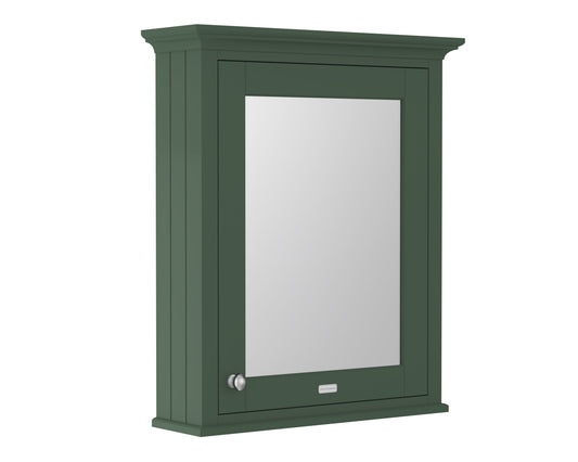 Hudson Reed Old London 650mm 1 Door Hunter Green Wall Hung Mirror Cabinet With Handles