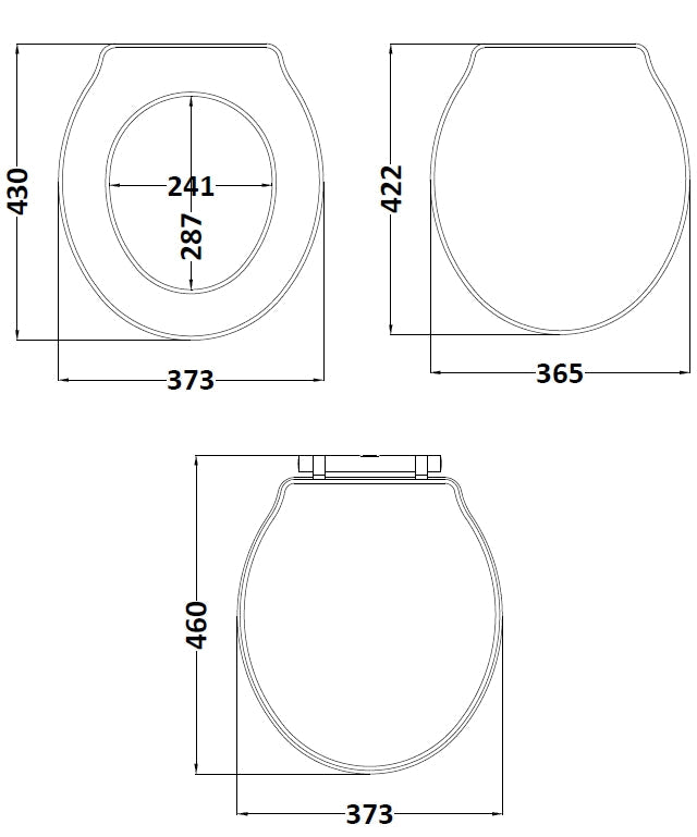 Chancery Top Fix Soft Close Toilet Seat